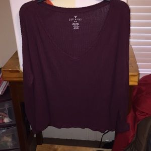 Maroon v neck sweater